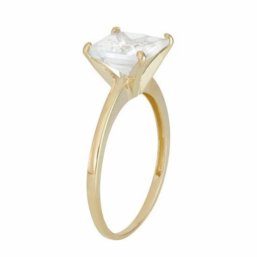 * Designs By Gioelli Lab-Created White Sapphire 10K Gold Ring | Jewelry