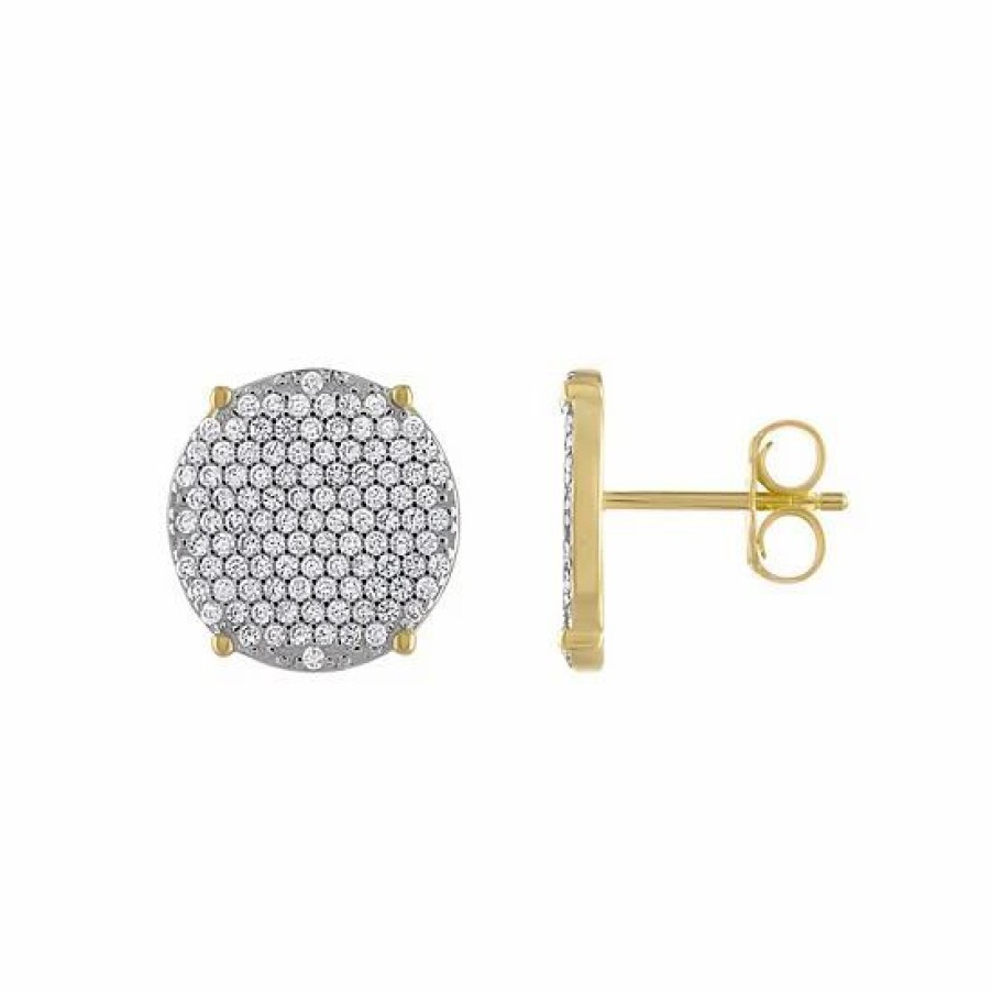 * Designs By Gioelli Men'S Cubic Zirconia Pave Stud Earrings | Jewelry