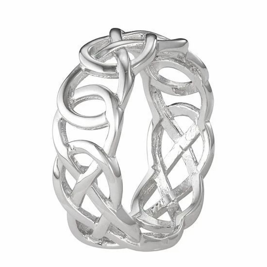 * Designs By Gioelli Sterling Silver Interlocking Filigree Friendship Ring | Jewelry