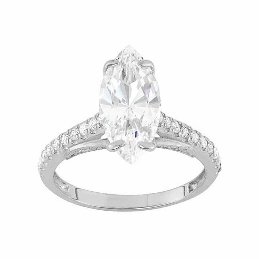 * Designs By Gioelli 10K Gold Cubic Zirconia Marquise Engagement Ring | Jewelry