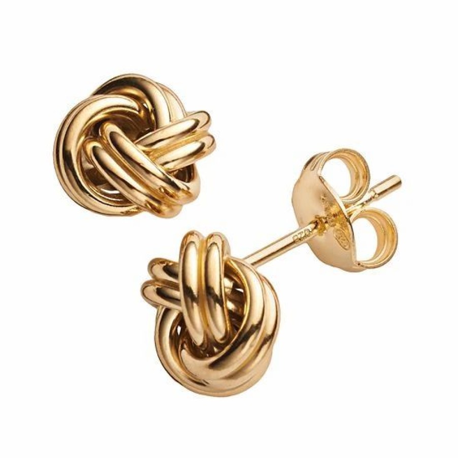 * Designs By Gioelli 14K Gold Over Silver Love Knot Stud Earrings | Jewelry