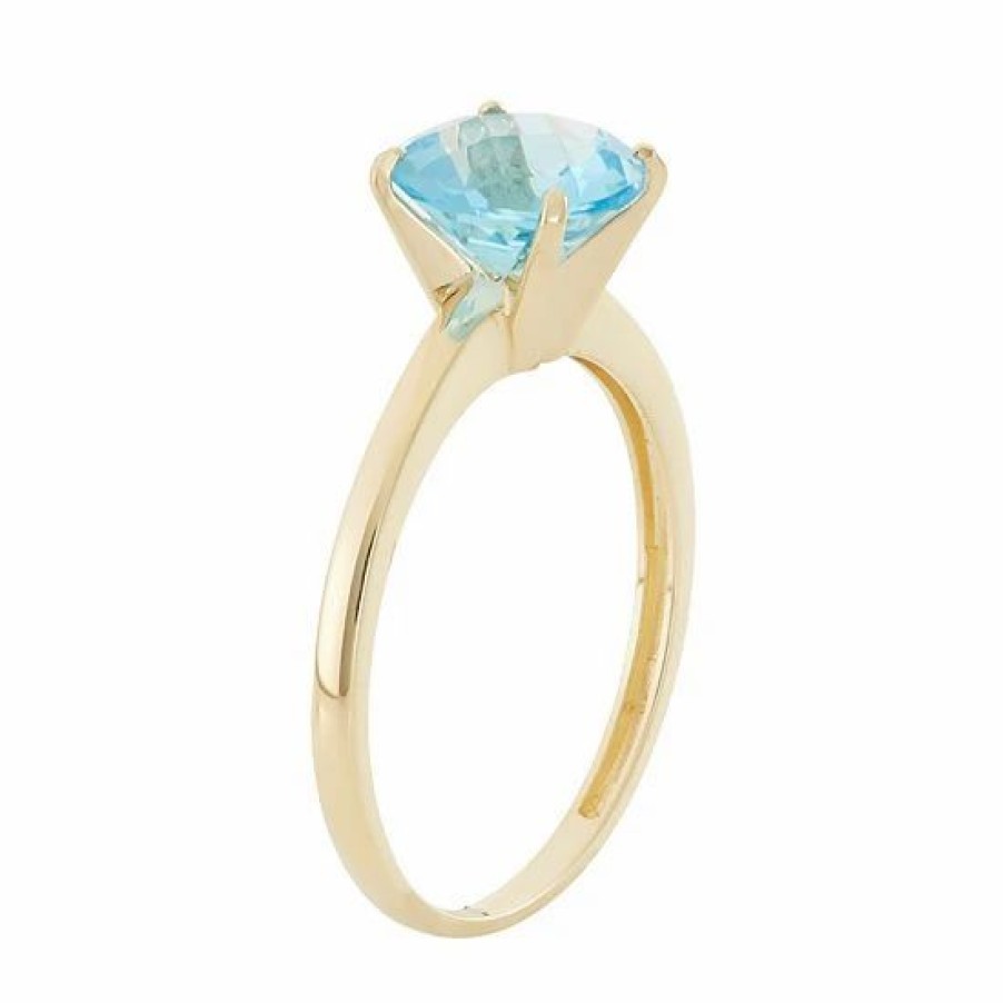 * Designs By Gioelli Swiss Blue Topaz 10K Gold Ring | Jewelry