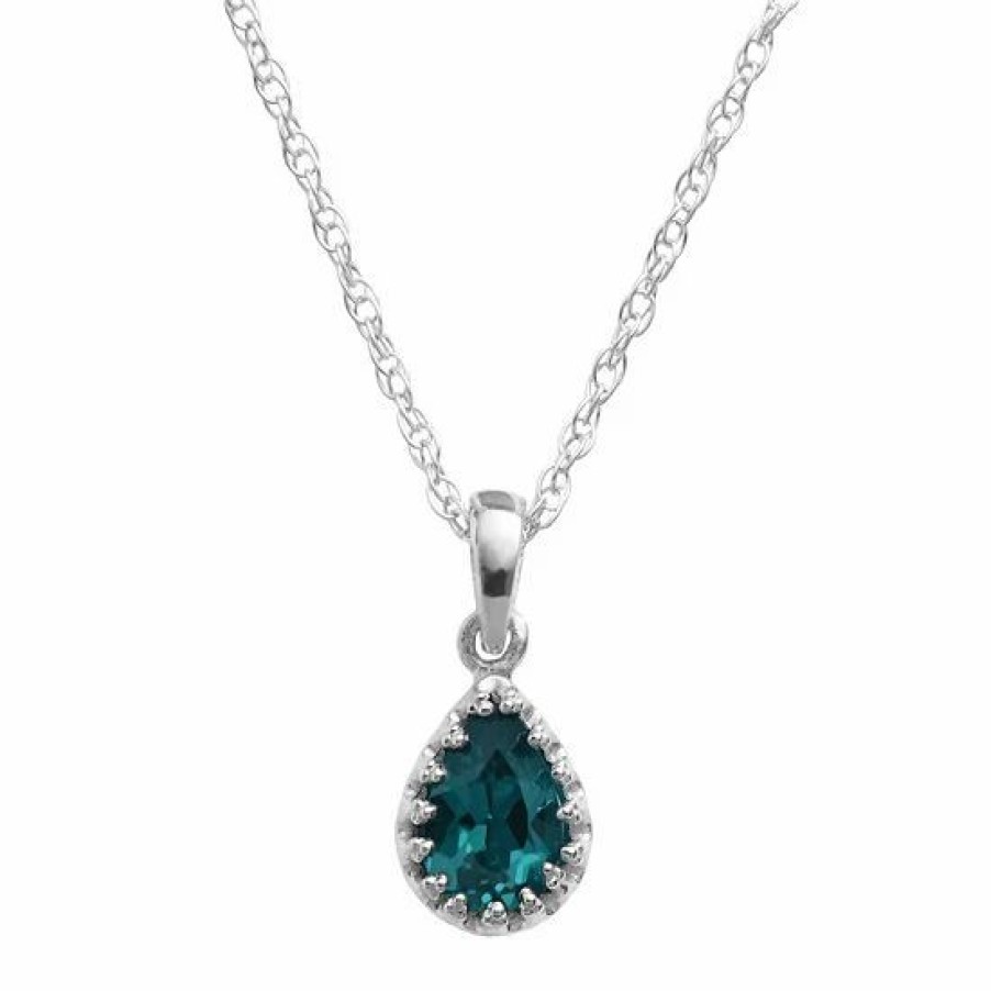 * Designs By Gioelli Sterling Silver London Blue Topaz Teardrop Pendant | Jewelry