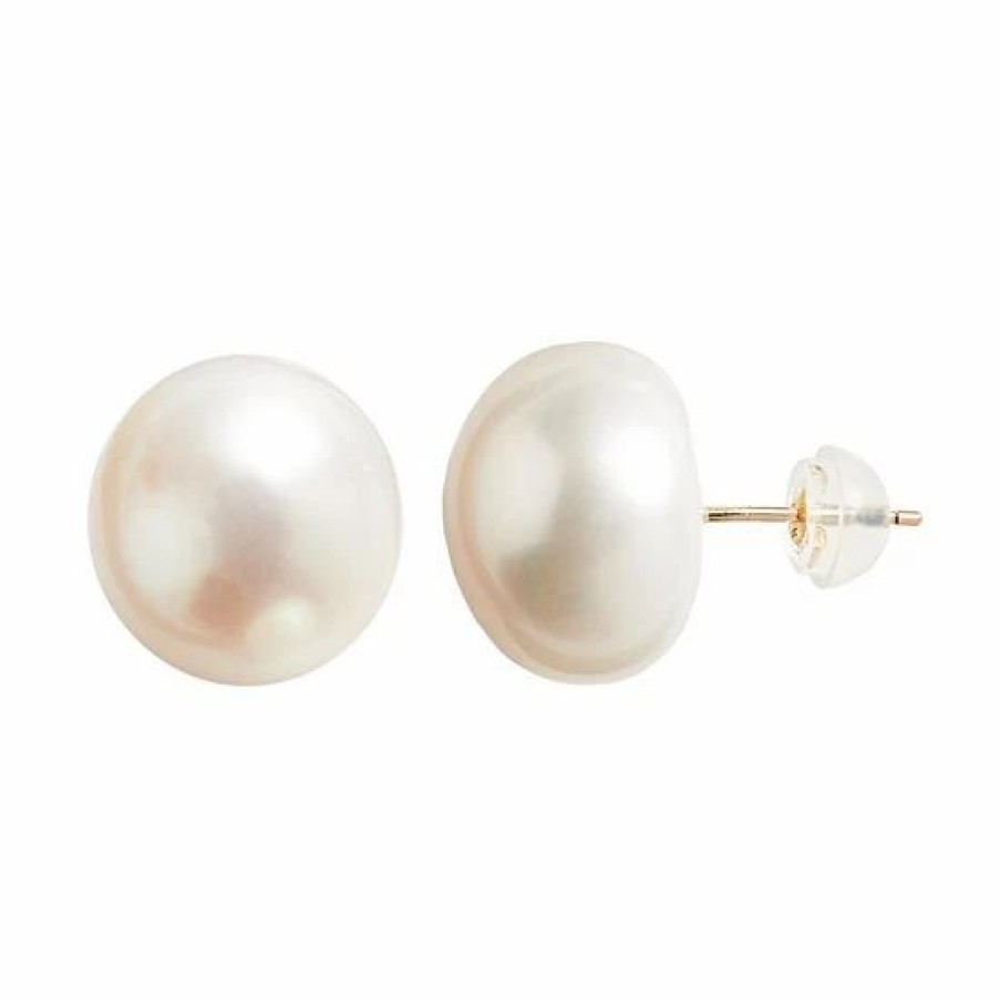 * Designs By Gioelli 14K Gold Freshwater Cultured Pearl Stud Earrings | Jewelry