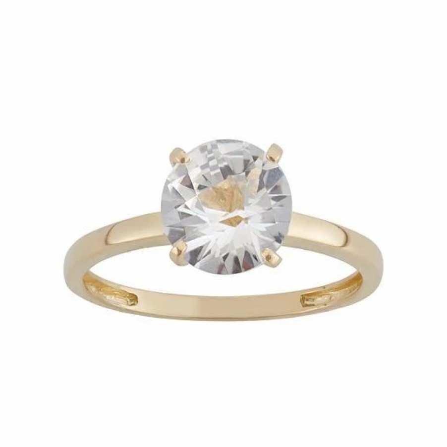 * Designs By Gioelli Lab-Created White Sapphire 10K Gold Ring | Jewelry