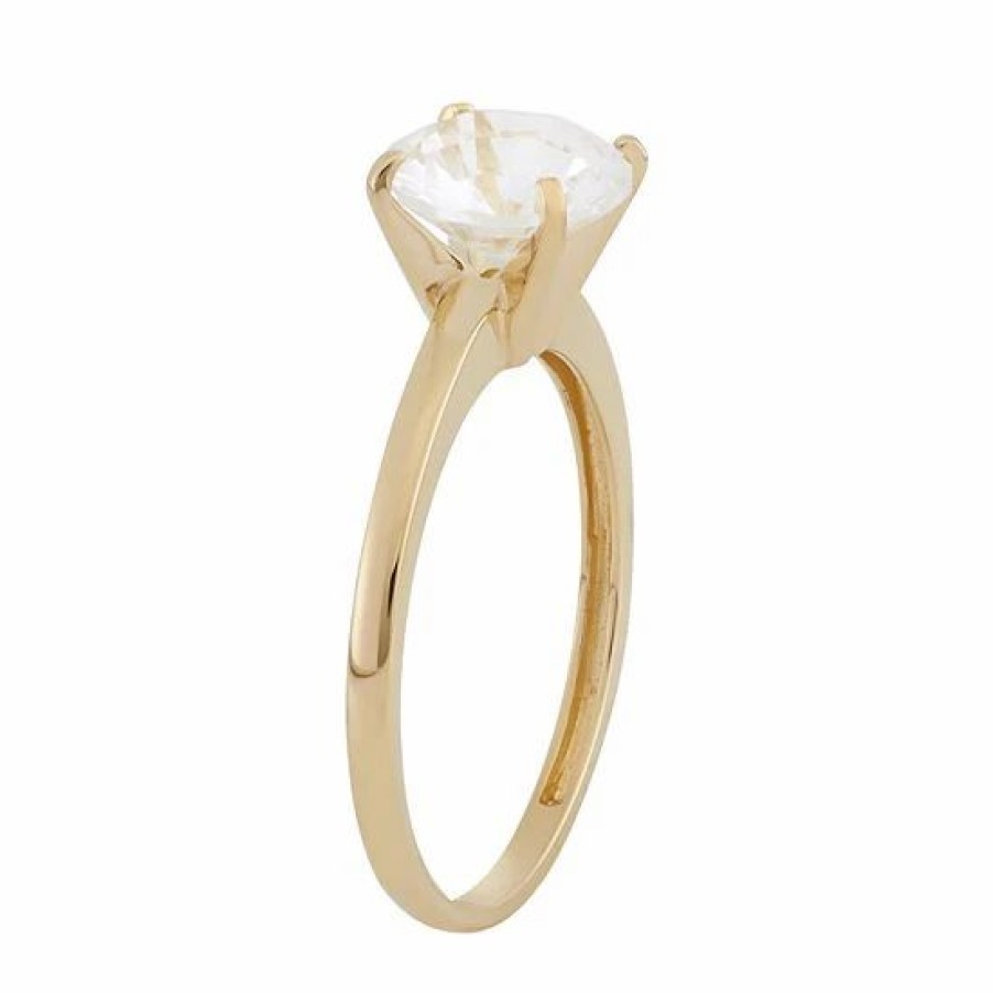 * Designs By Gioelli Lab-Created White Sapphire 10K Gold Ring | Jewelry