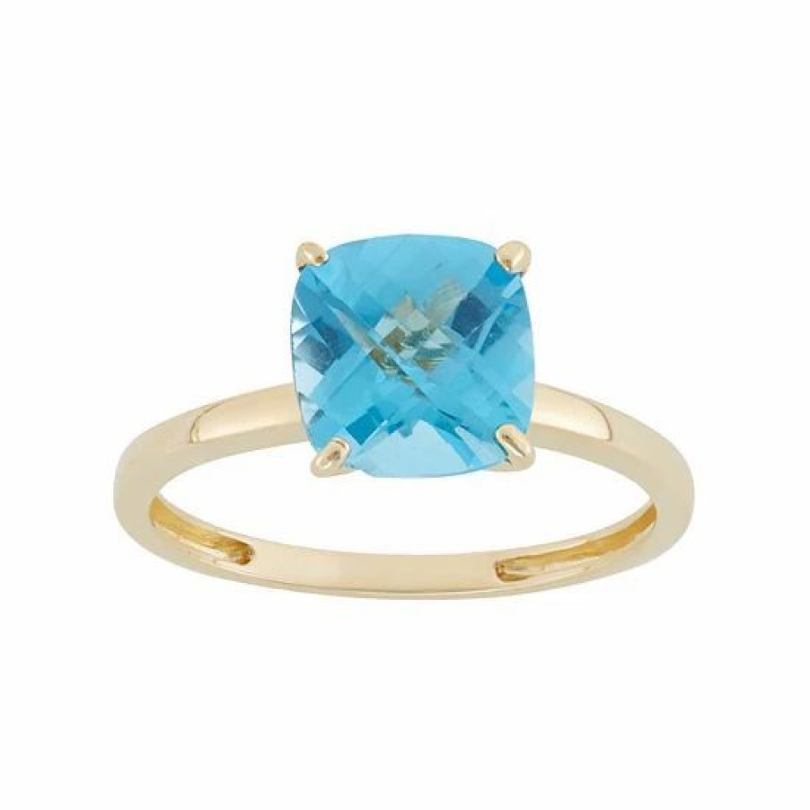 * Designs By Gioelli Swiss Blue Topaz 10K Gold Ring | Jewelry