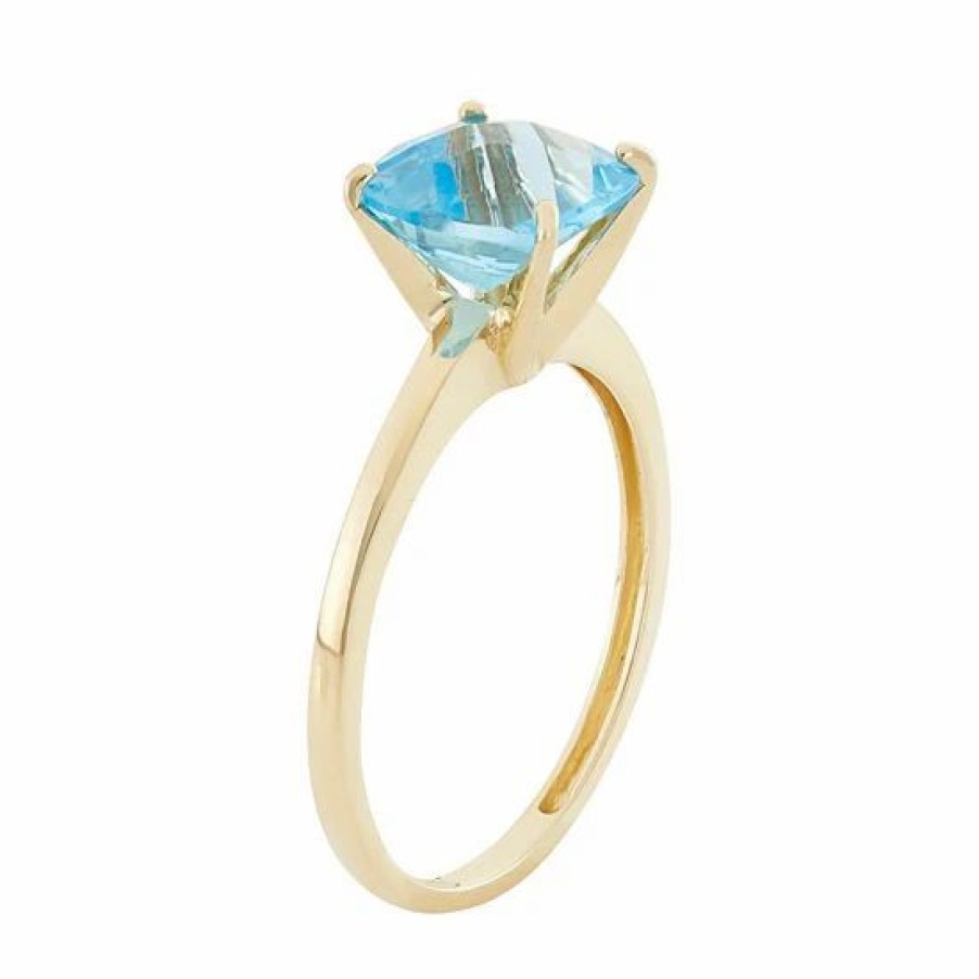 * Designs By Gioelli Swiss Blue Topaz 10K Gold Ring | Jewelry