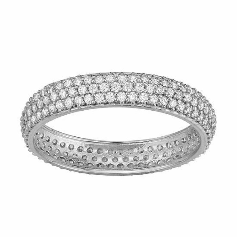 * Designs By Gioelli 10K Gold Cubic Zirconia Pave Band | Jewelry