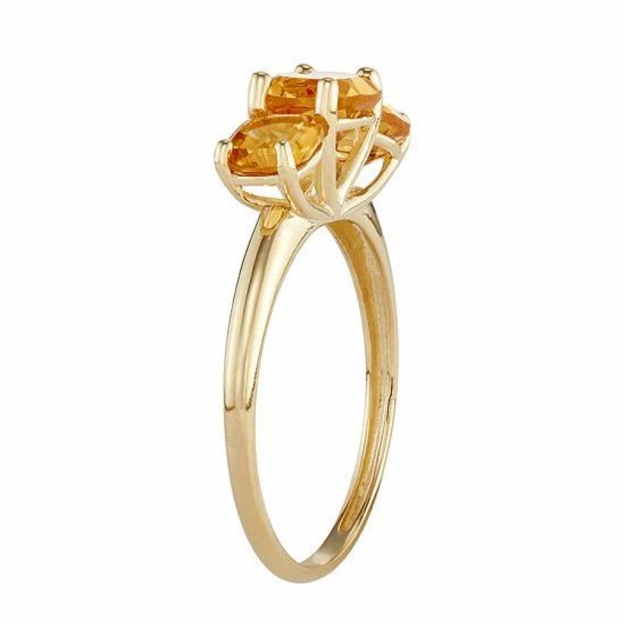 * Designs By Gioelli 10K Gold 3-Stone Cushion Ring | Jewelry