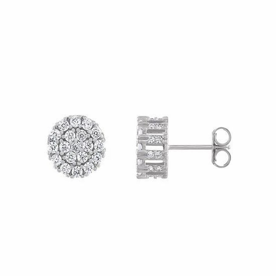 * Designs By Gioelli Men'S Pave Cubic Zirconia Stud Earrings | Jewelry