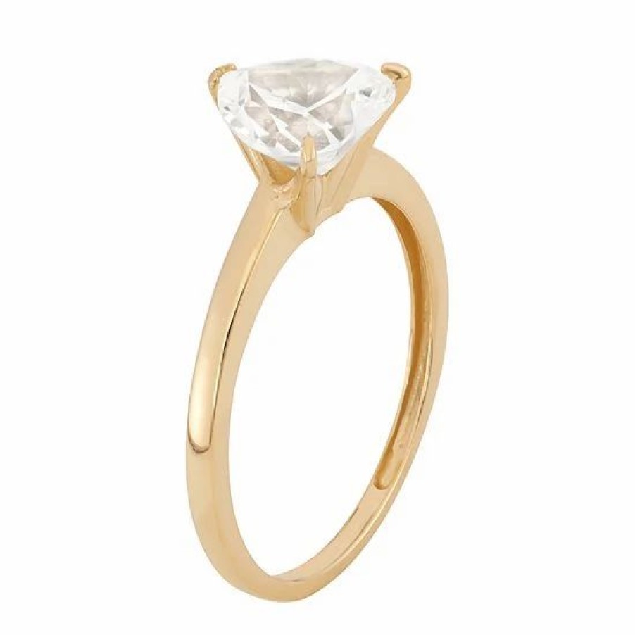 * Designs By Gioelli 14K Gold Cubic Zirconia Solitaire Ring | Jewelry