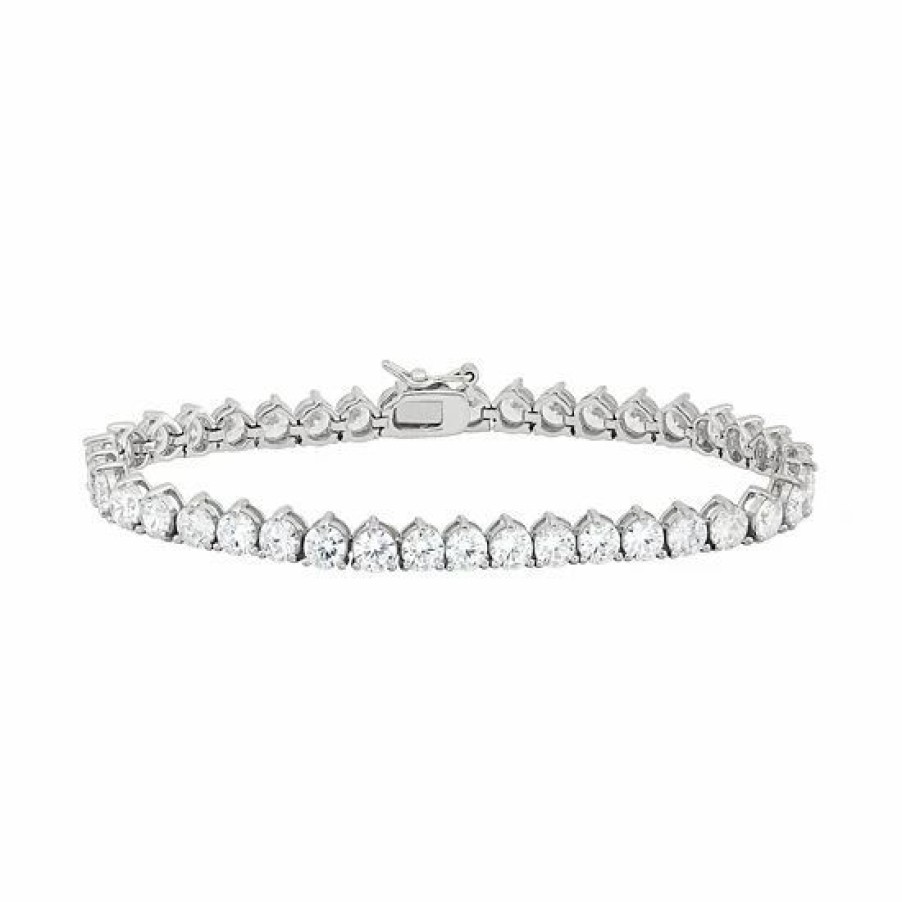 * Designs By Gioelli Cubic Zirconia Sterling Silver Tennis Bracelet | Jewelry