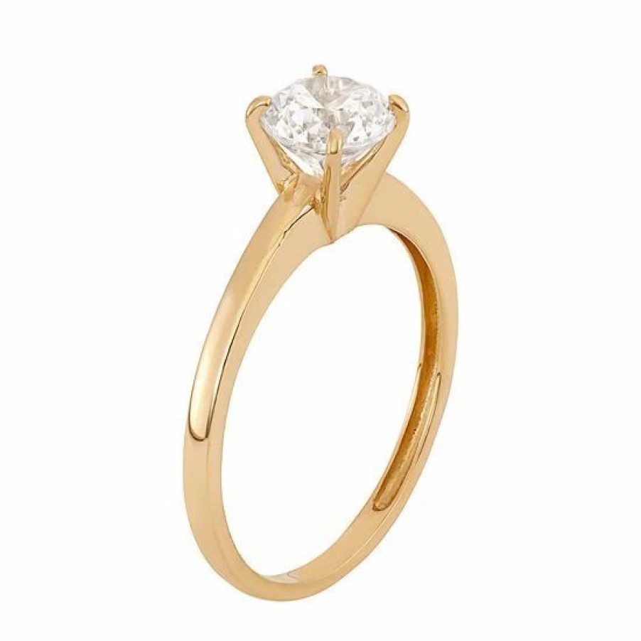 * Designs By Gioelli Cubic Zirconia 2 Carat Solitaire Engagement Ring In 10K Gold | Jewelry