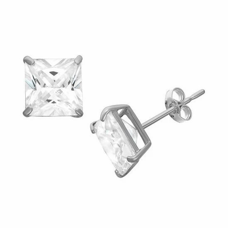 * Designs By Gioelli 14K Gold Cubic Zirconia Stud Earrings | Jewelry