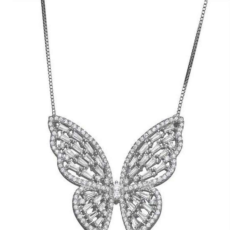 * Designs By Gioelli Cubic Zirconia Butterfly Necklace | Jewelry