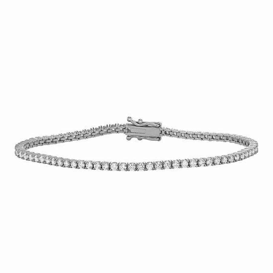 * Designs By Gioelli 10K Gold Cubic Zirconia Tennis Bracelet | Jewelry