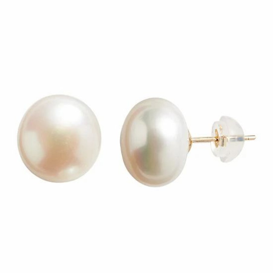 * Designs By Gioelli 14K Gold Freshwater Cultured Pearl Stud Earrings | Jewelry