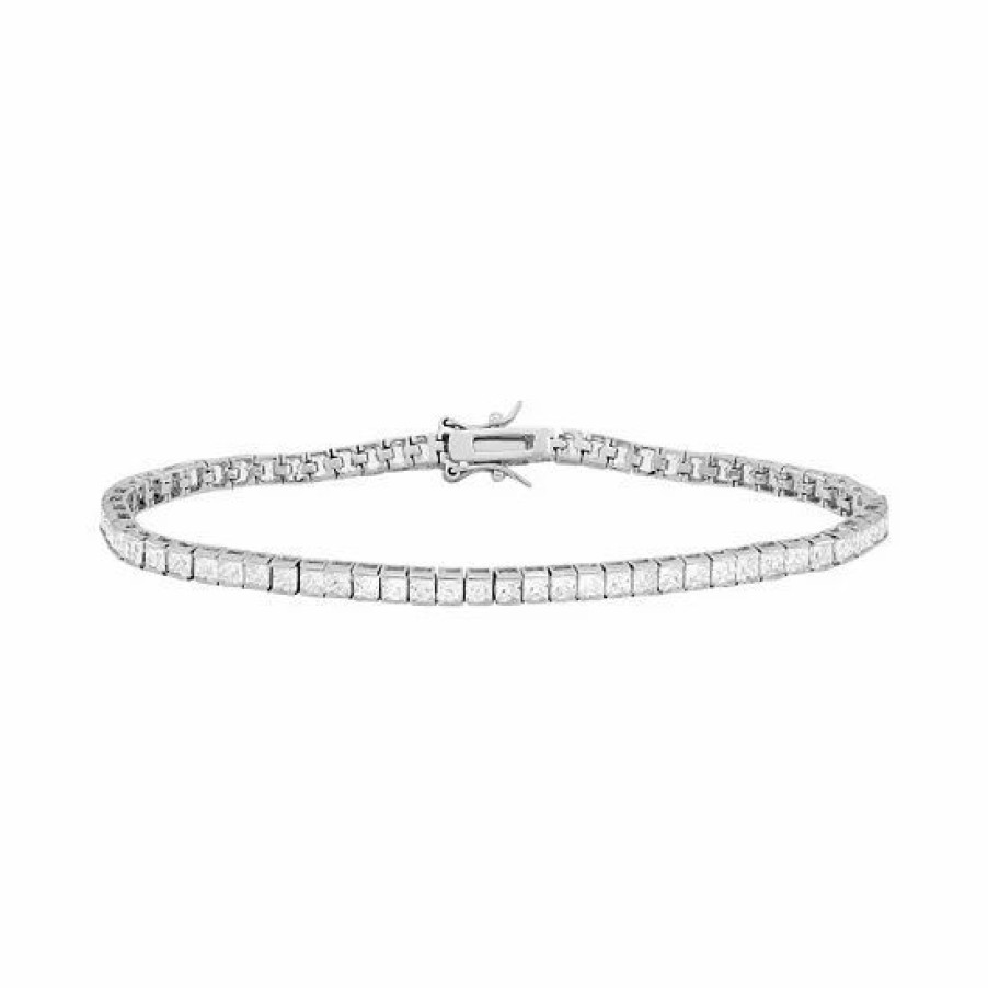 * Designs By Gioelli Sterling Silver Cubic Zirconia Tennis Bracelet | Jewelry