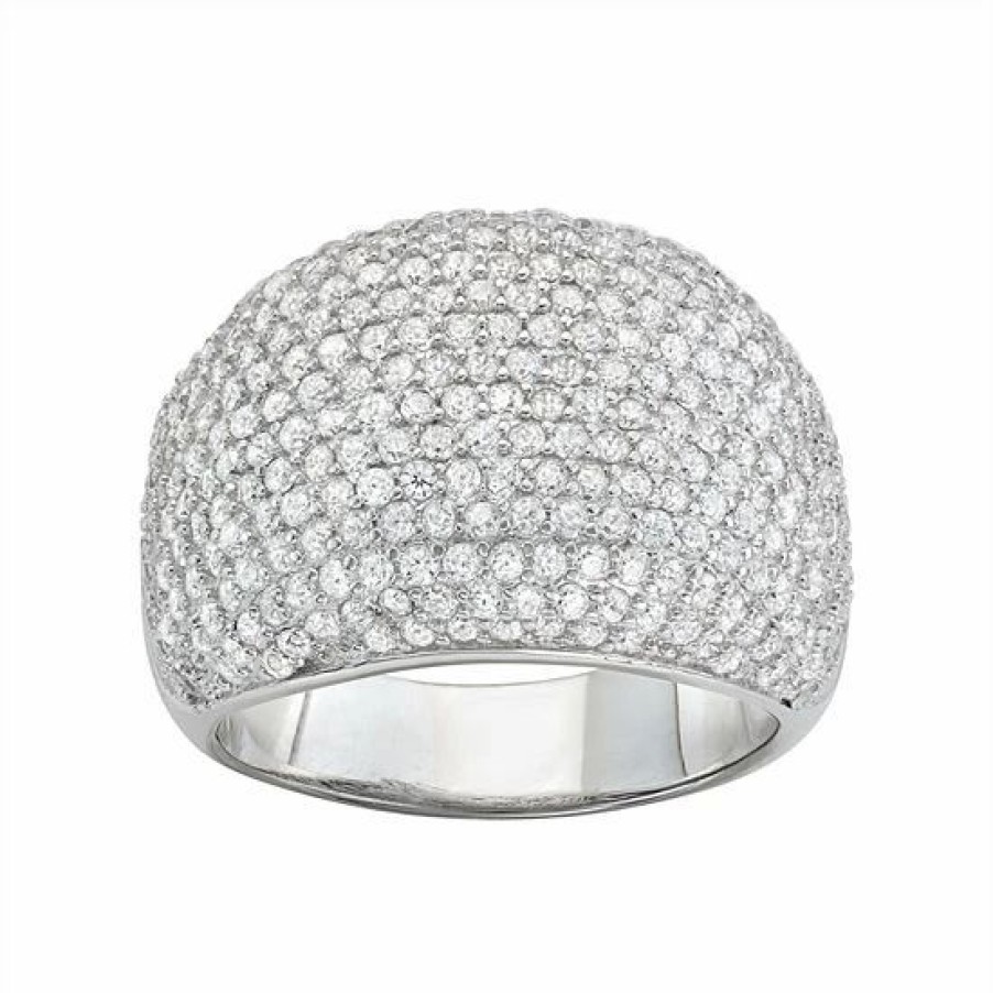 * Designs By Gioelli Sterling Silver Cubic Zirconia Dome Ring | Jewelry