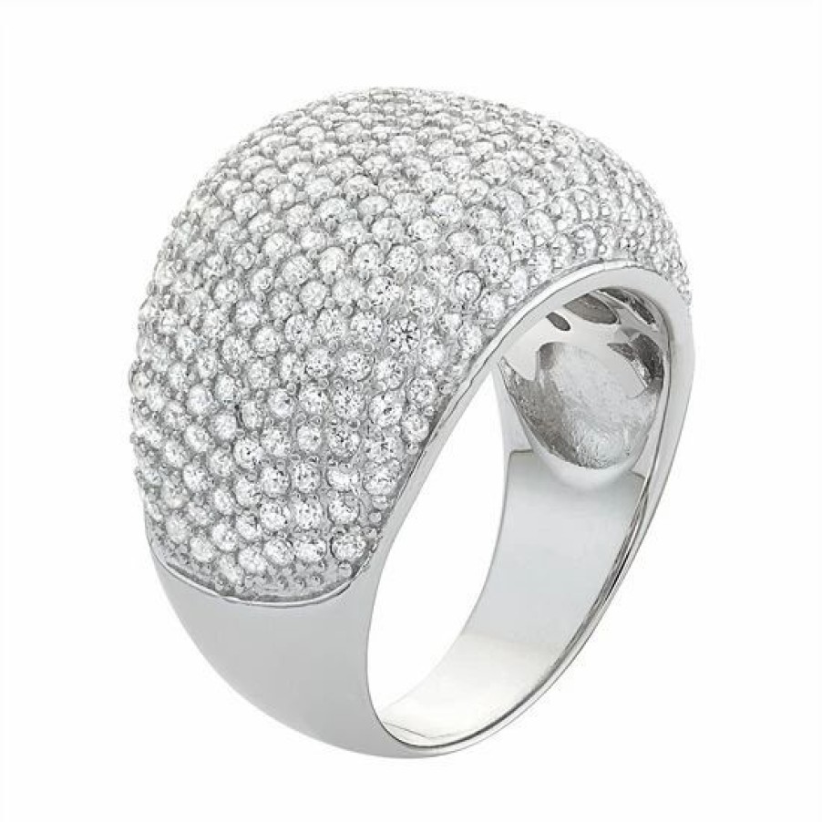 * Designs By Gioelli Sterling Silver Cubic Zirconia Dome Ring | Jewelry