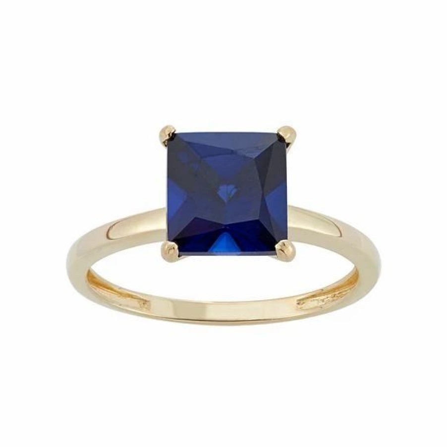 * Designs By Gioelli Lab-Created Sapphire 10K Gold Ring | Jewelry