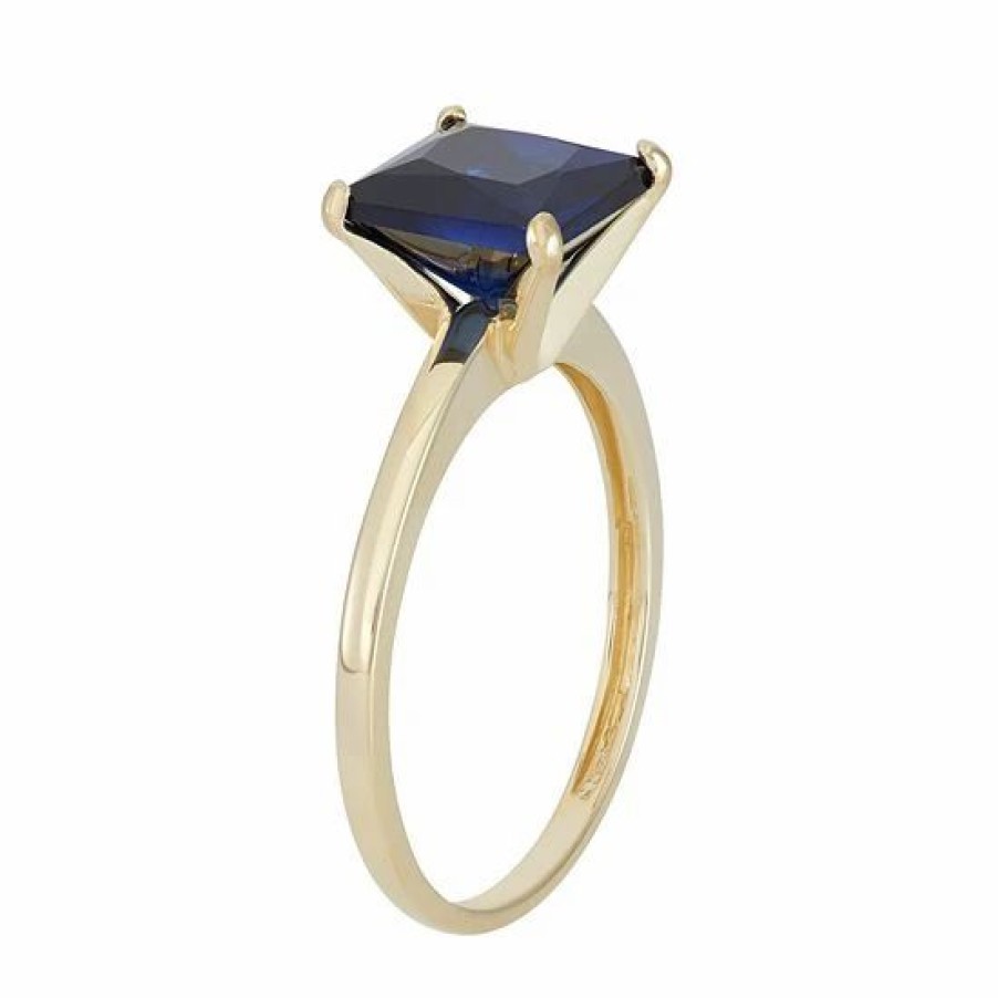 * Designs By Gioelli Lab-Created Sapphire 10K Gold Ring | Jewelry