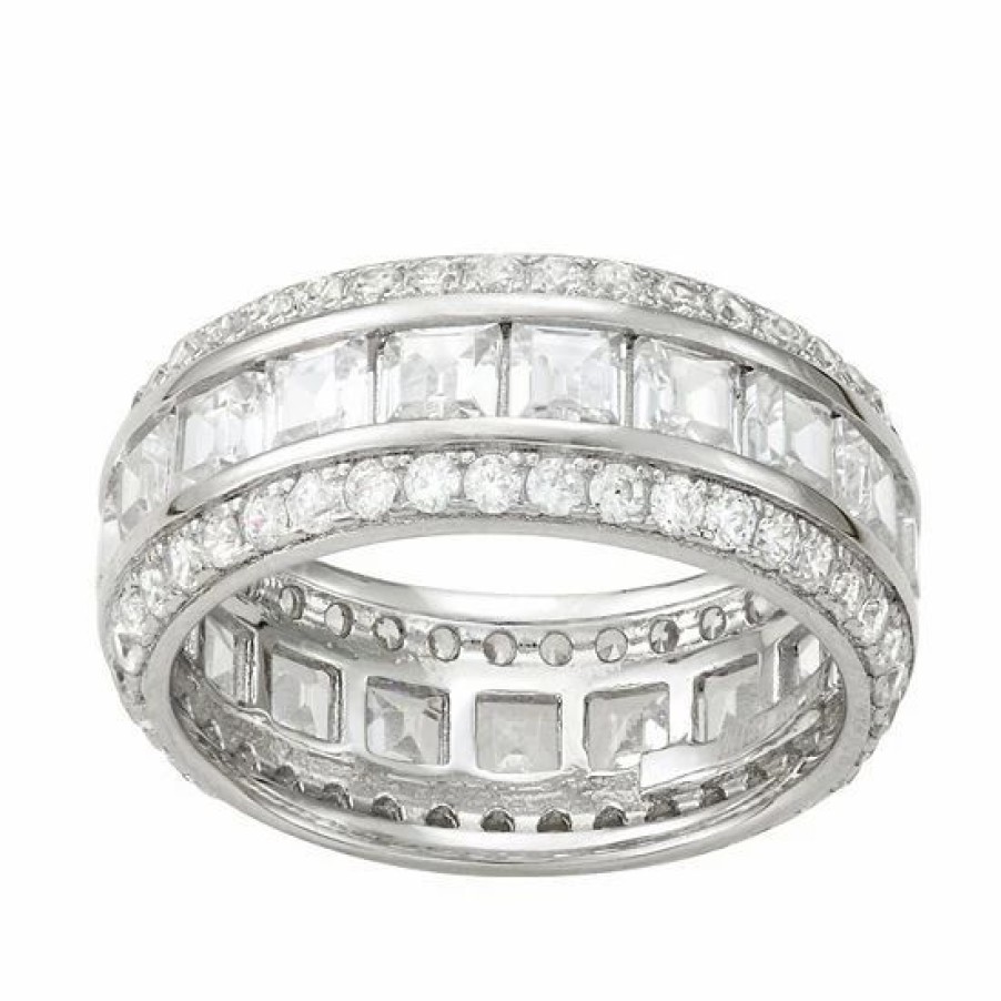 * Designs By Gioelli Sterling Silver Cubic Zirconia Eternity Band Ring | Jewelry