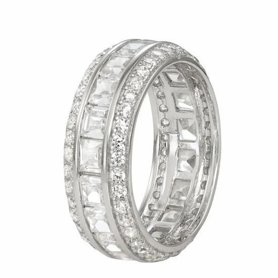 * Designs By Gioelli Sterling Silver Cubic Zirconia Eternity Band Ring | Jewelry