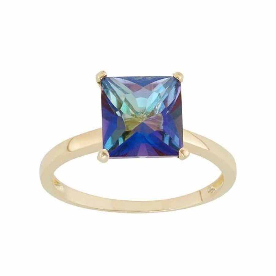 * Designs By Gioelli Mystic Topaz 10K Gold Ring | Jewelry