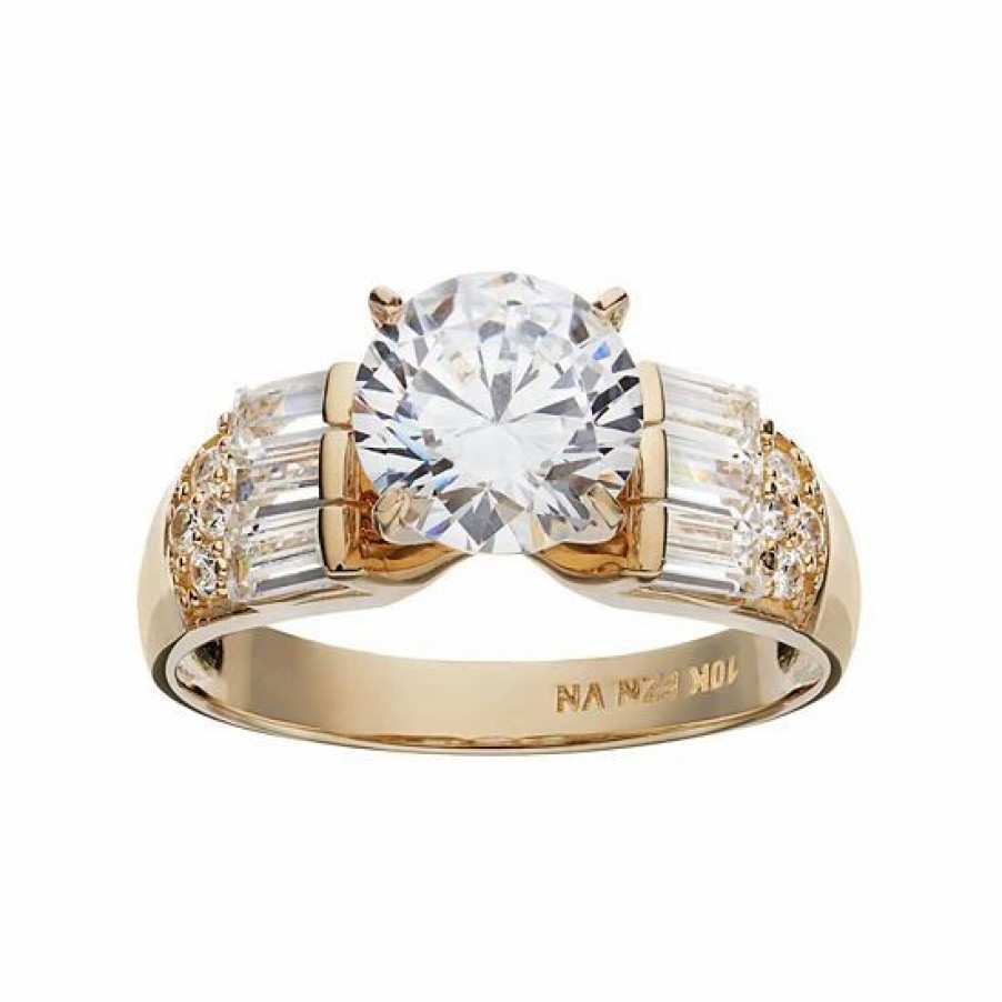 * Designs By Gioelli Cubic Zirconia 10K Gold Ring | Jewelry