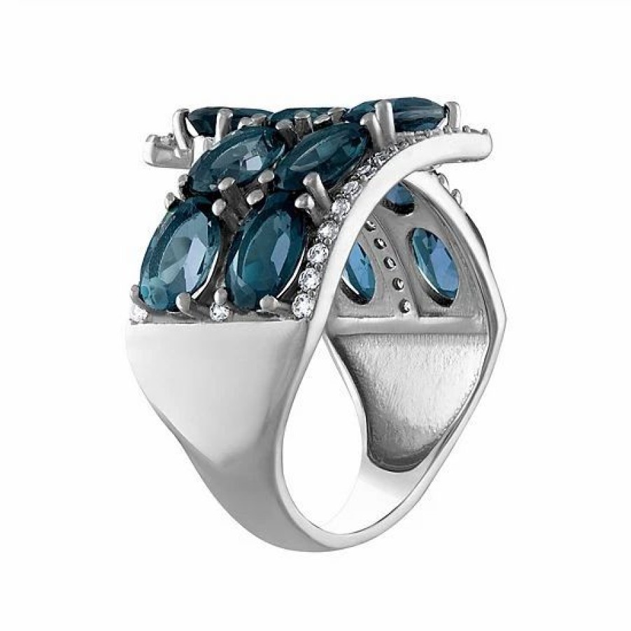 * Designs By Gioelli Sterling Silver London Blue Topaz Ring | Jewelry