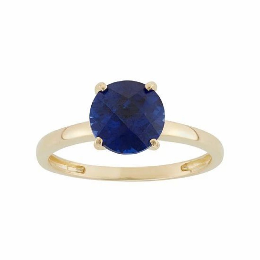 * Designs By Gioelli Lab-Created Sapphire 10K Gold Ring | Jewelry