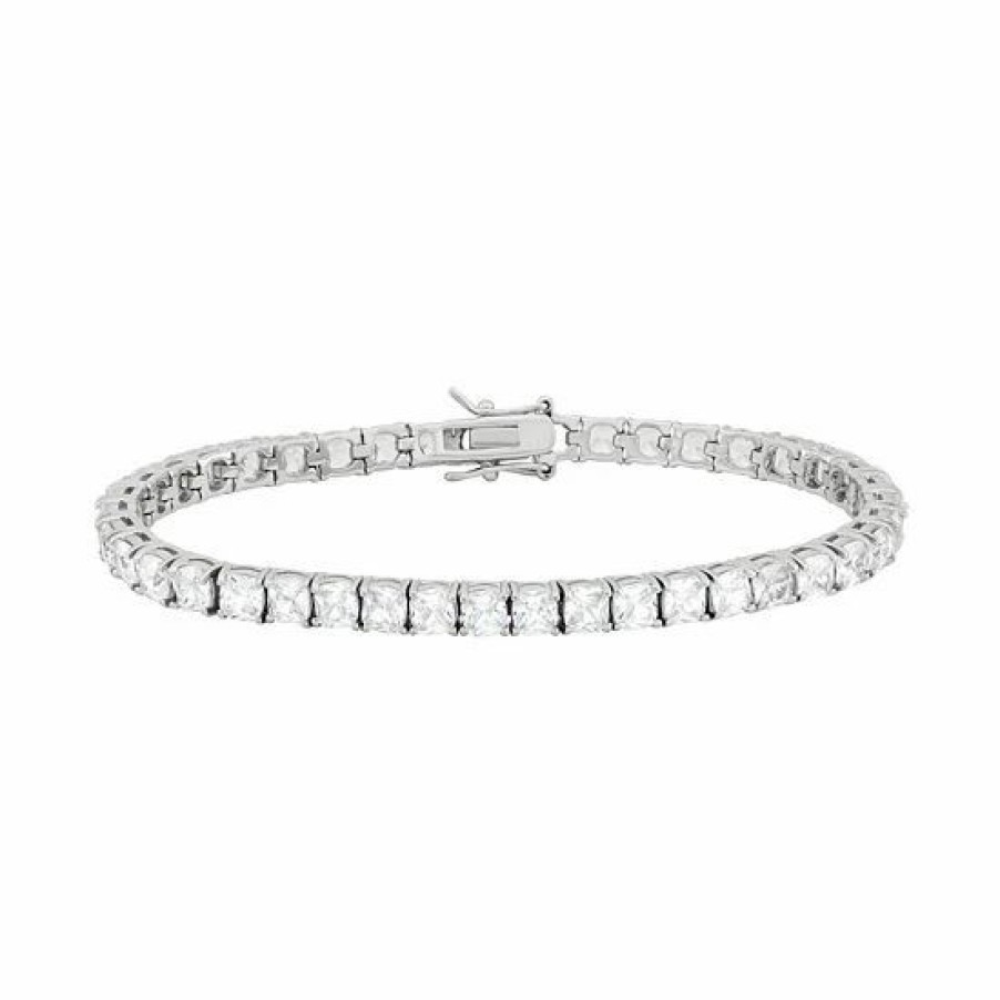 * Designs By Gioelli Cubic Zirconia Sterling Silver Tennis Bracelet | Jewelry