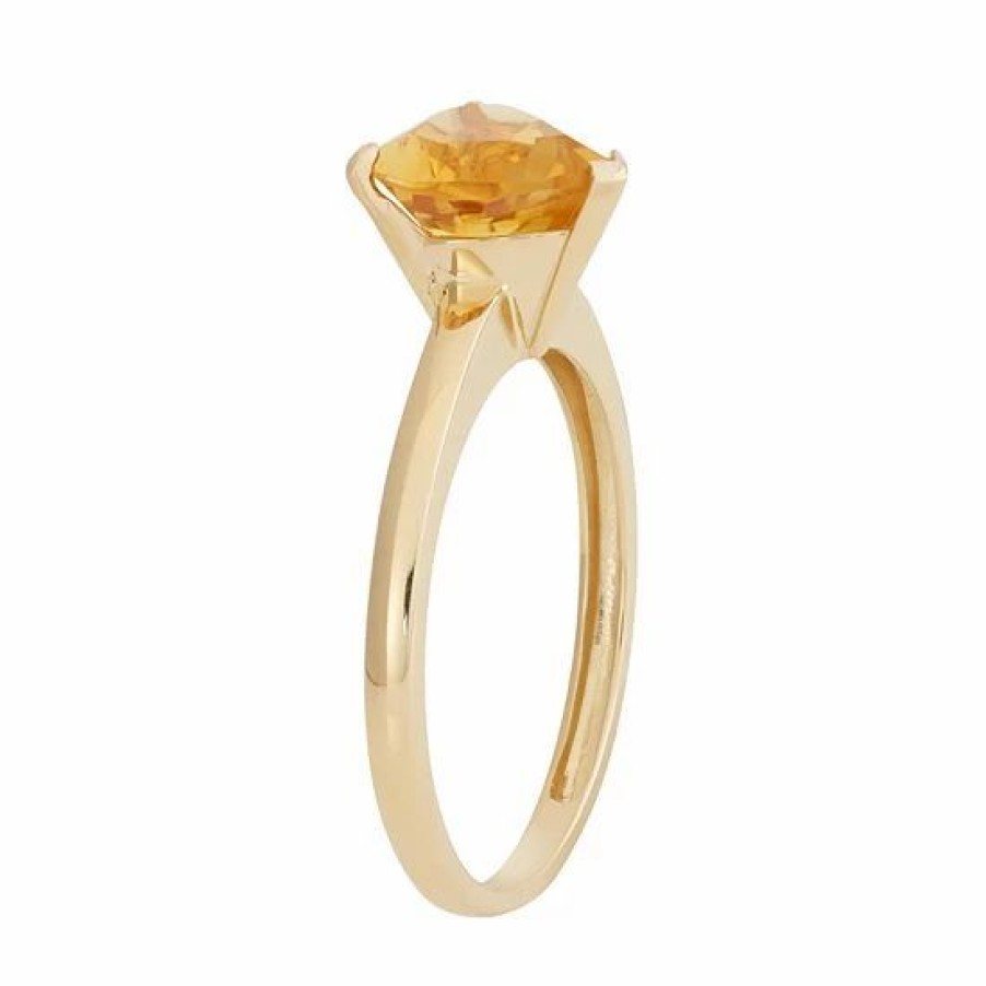 * Designs By Gioelli Citrine 10K Gold Heart Ring | Jewelry