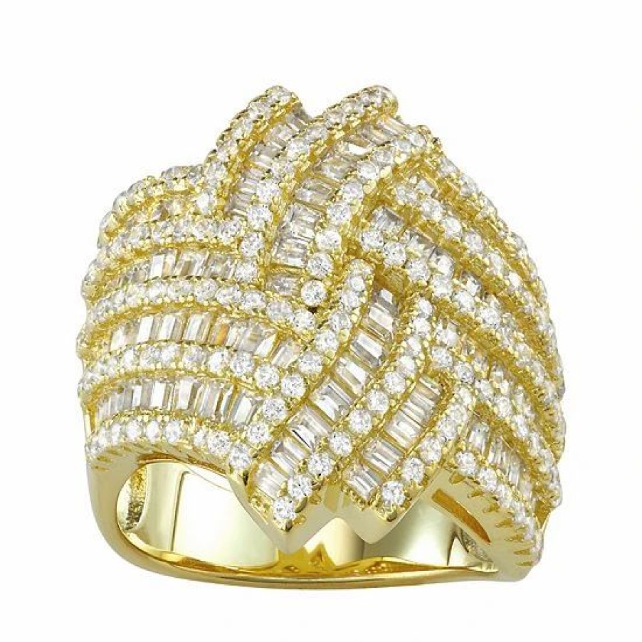 * Designs By Gioelli Cubic Zirconia Basketweave Ring | Jewelry