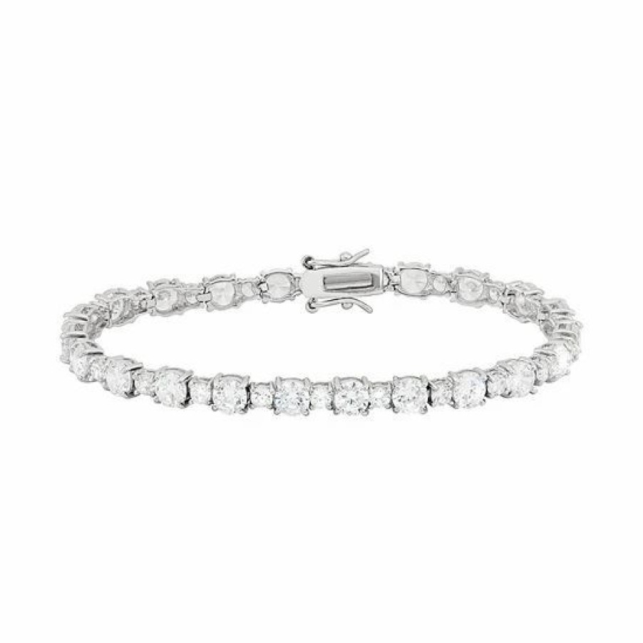 * Designs By Gioelli Cubic Zirconia Sterling Silver Tennis Bracelet | Jewelry