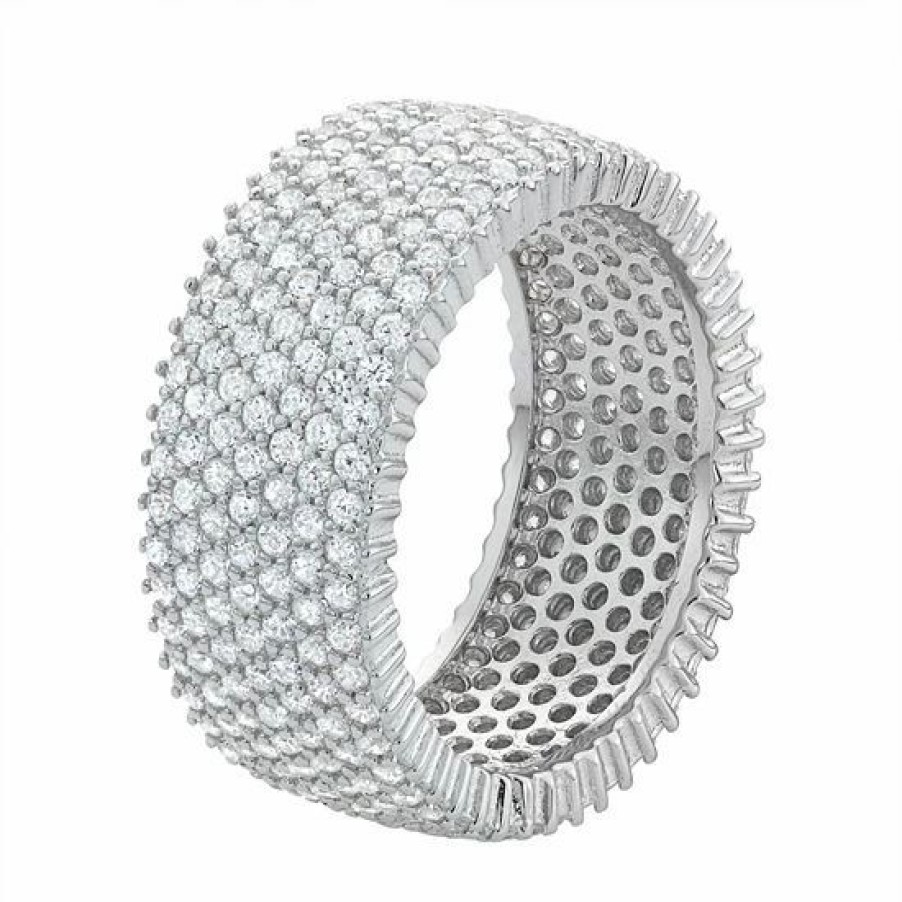 * Designs By Gioelli Sterling Silver Cubic Zirconia Eternity Ring | Jewelry