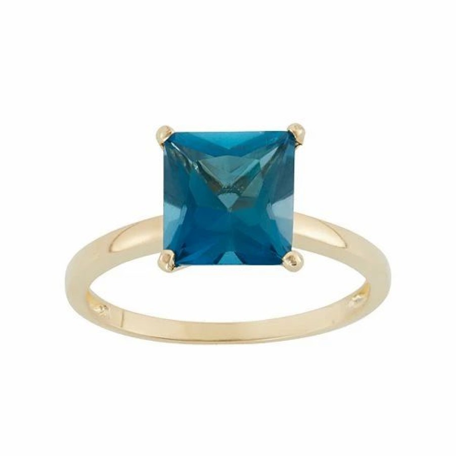 * Designs By Gioelli London Blue Topaz 10K Gold Ring | Jewelry