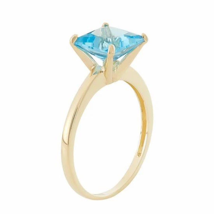 * Designs By Gioelli Swiss Blue Topaz 10K Gold Ring | Jewelry