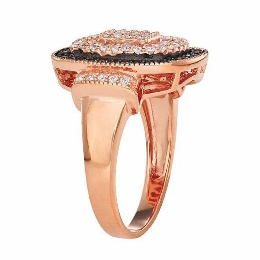 * Designs By Gioelli 14K Rose Gold Plated Silver Mocha Cubic Zirconia Ring | Jewelry