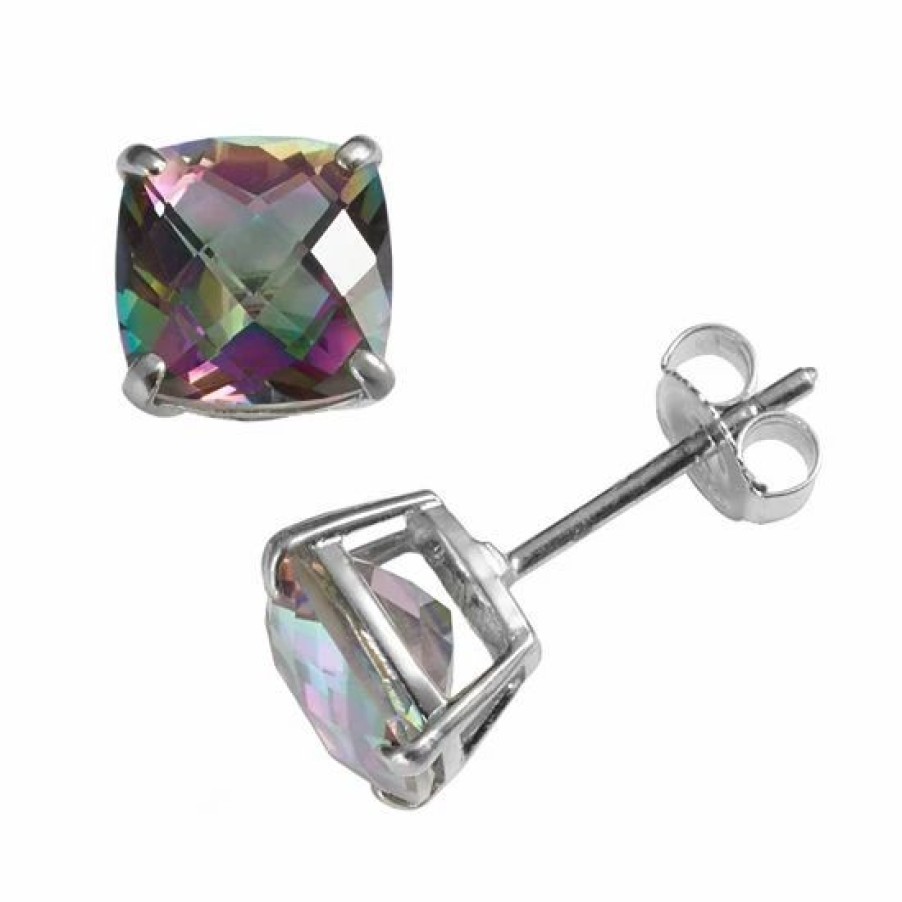 * Designs By Gioelli Sterling Silver Rainbow Quartz Stud Earrings | Jewelry