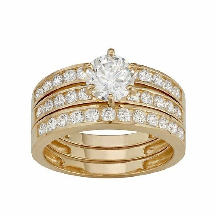 * Designs By Gioelli 10K Gold 3-Piece Engagement Ring Set | Jewelry