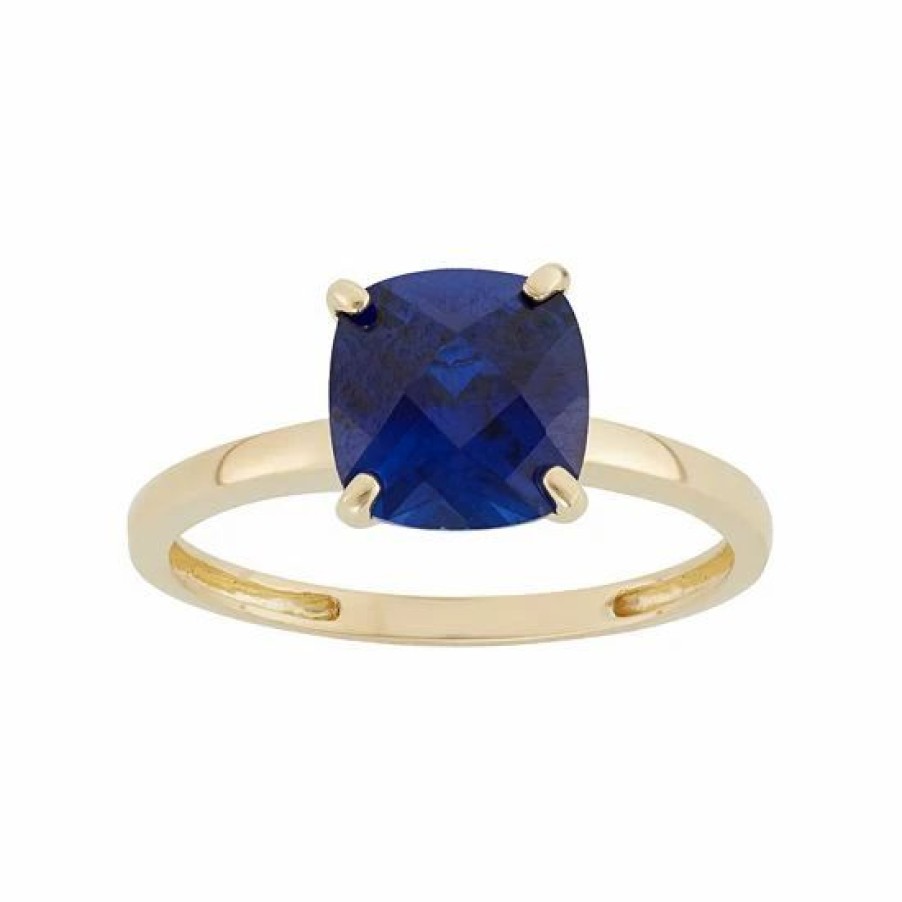 * Designs By Gioelli Lab-Created Sapphire 10K Gold Ring | Jewelry