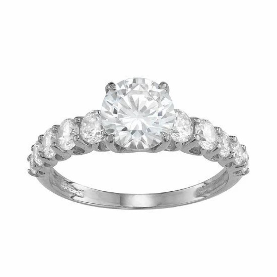 * Designs By Gioelli 10K Gold Cubic Zirconia Engagement Ring | Jewelry