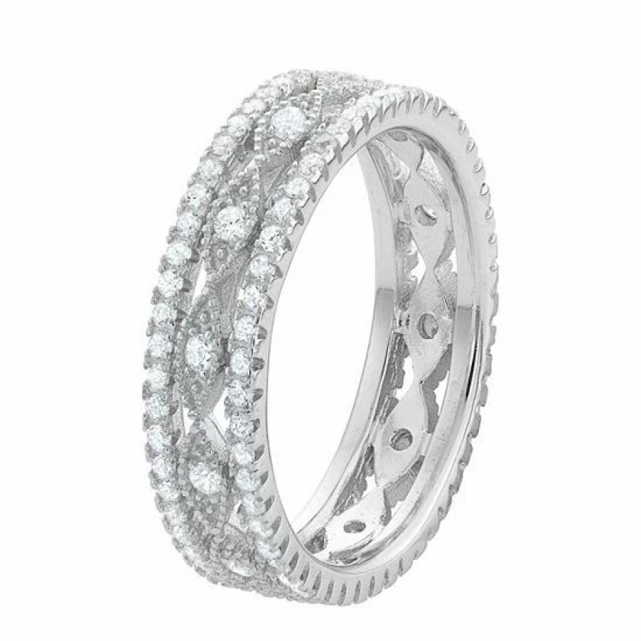 * Designs By Gioelli Sterling Silver Cubic Zirconia Eternity Ring | Jewelry