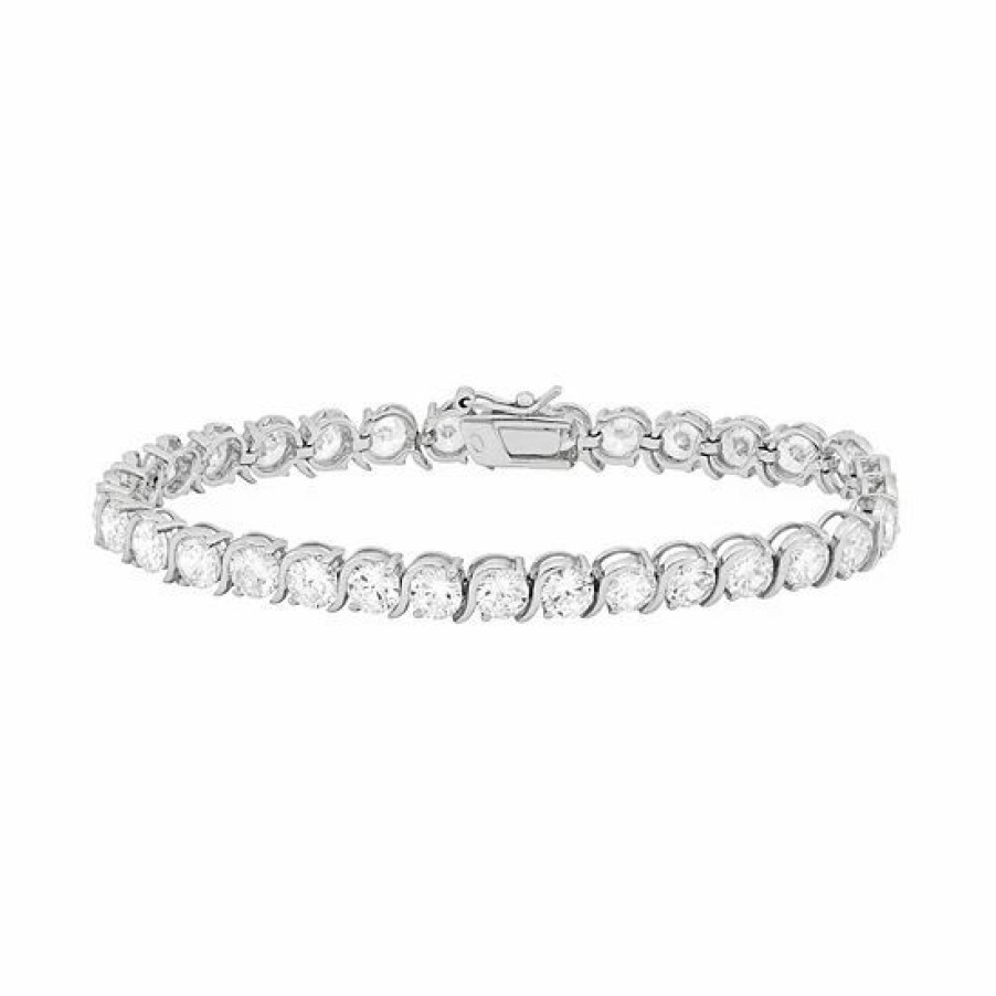 * Designs By Gioelli Cubic Zirconia Sterling Silver Tennis Bracelet | Jewelry