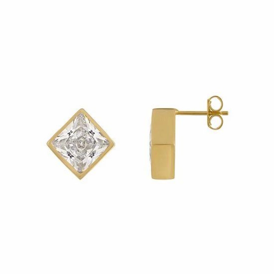 * Designs By Gioelli Men'S Cubic Zirconia Bezel Stud Earrings | Jewelry