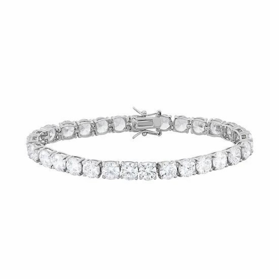 * Designs By Gioelli Cubic Zirconia Sterling Silver Tennis Bracelet | Jewelry