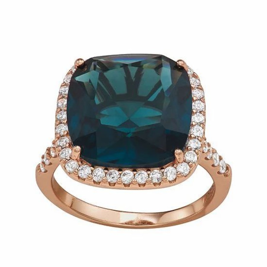 * Designs By Gioelli 14K Rose Gold Over Silver Simulated Gemstone Ring | Jewelry